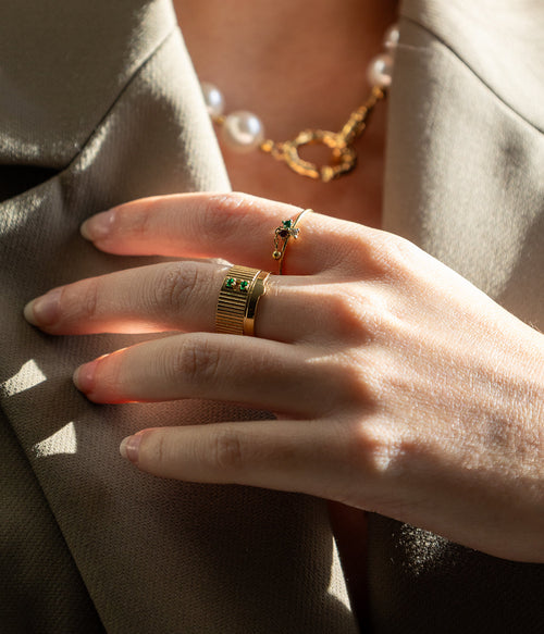 Bague Leia (Acier doré)