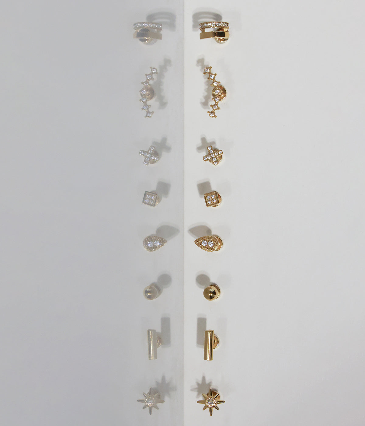 Piercing Barbade (Acier doré)