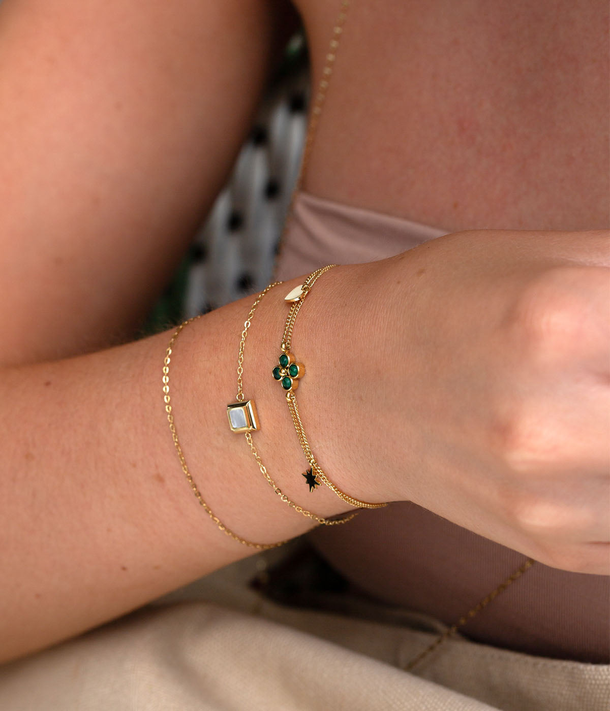 Bracelet Tania (Acier doré)