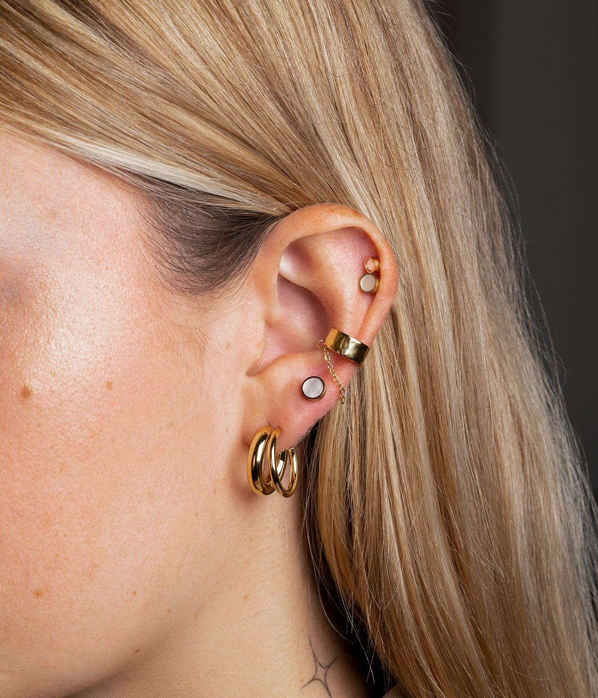 Piercing Kamorta L (Acier doré)