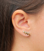 Boucles d'oreilles Arsène (Acier doré)