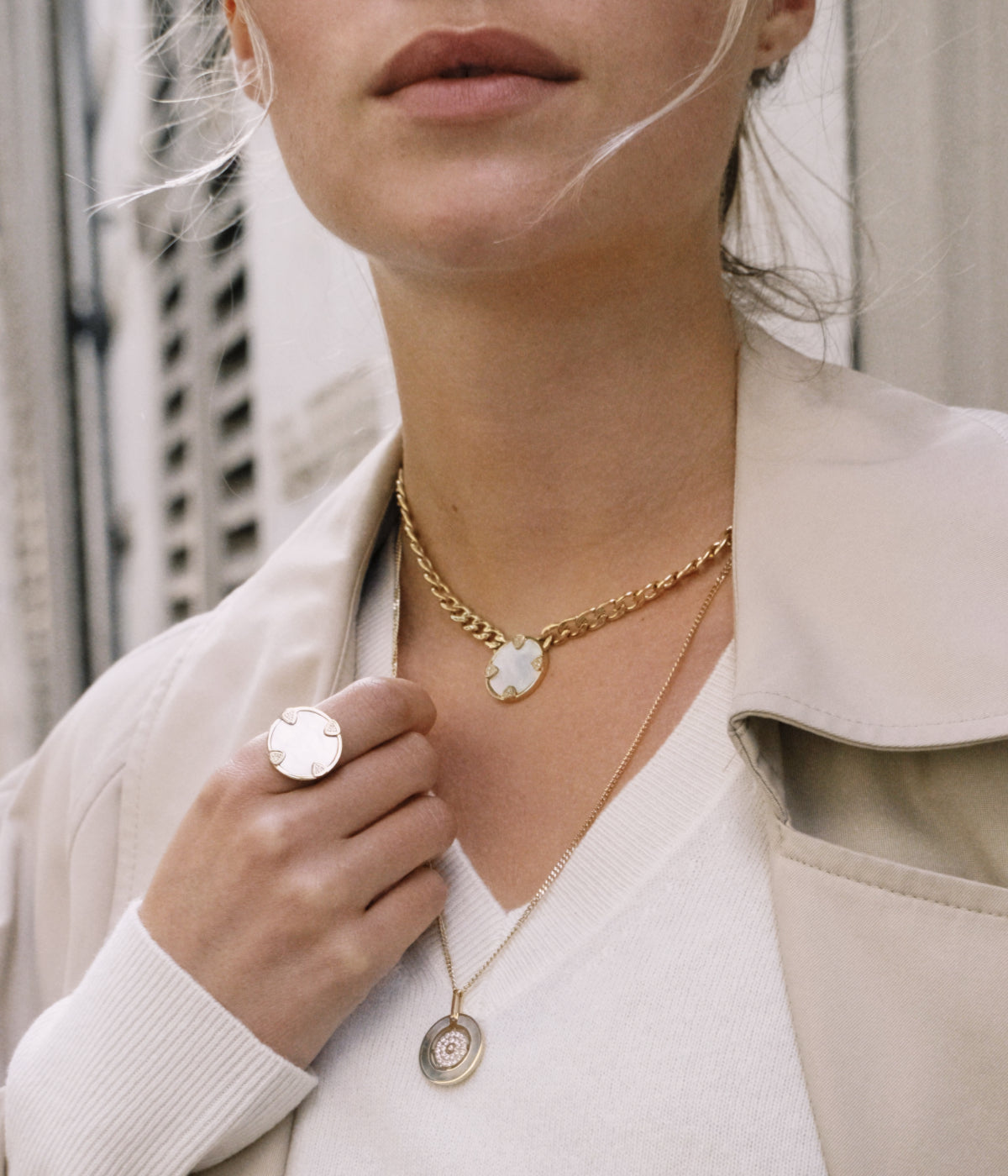 Collier Enara (Acier doré)
