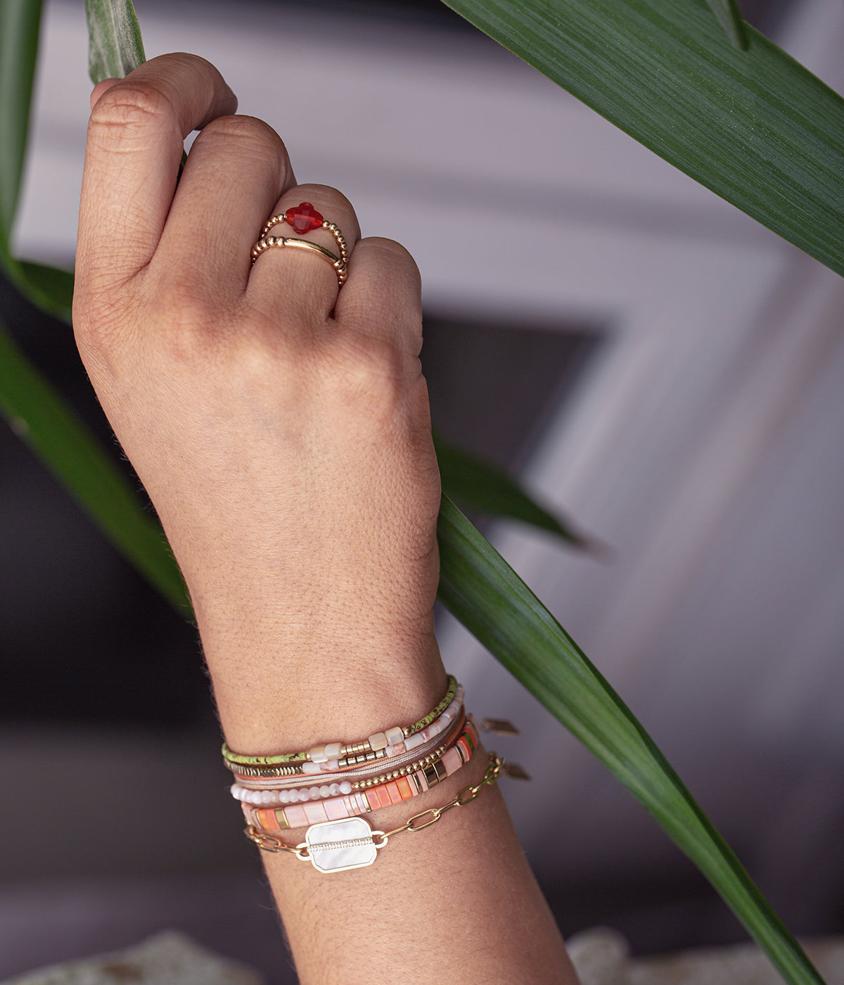 Bracelet Beach (Acier doré)