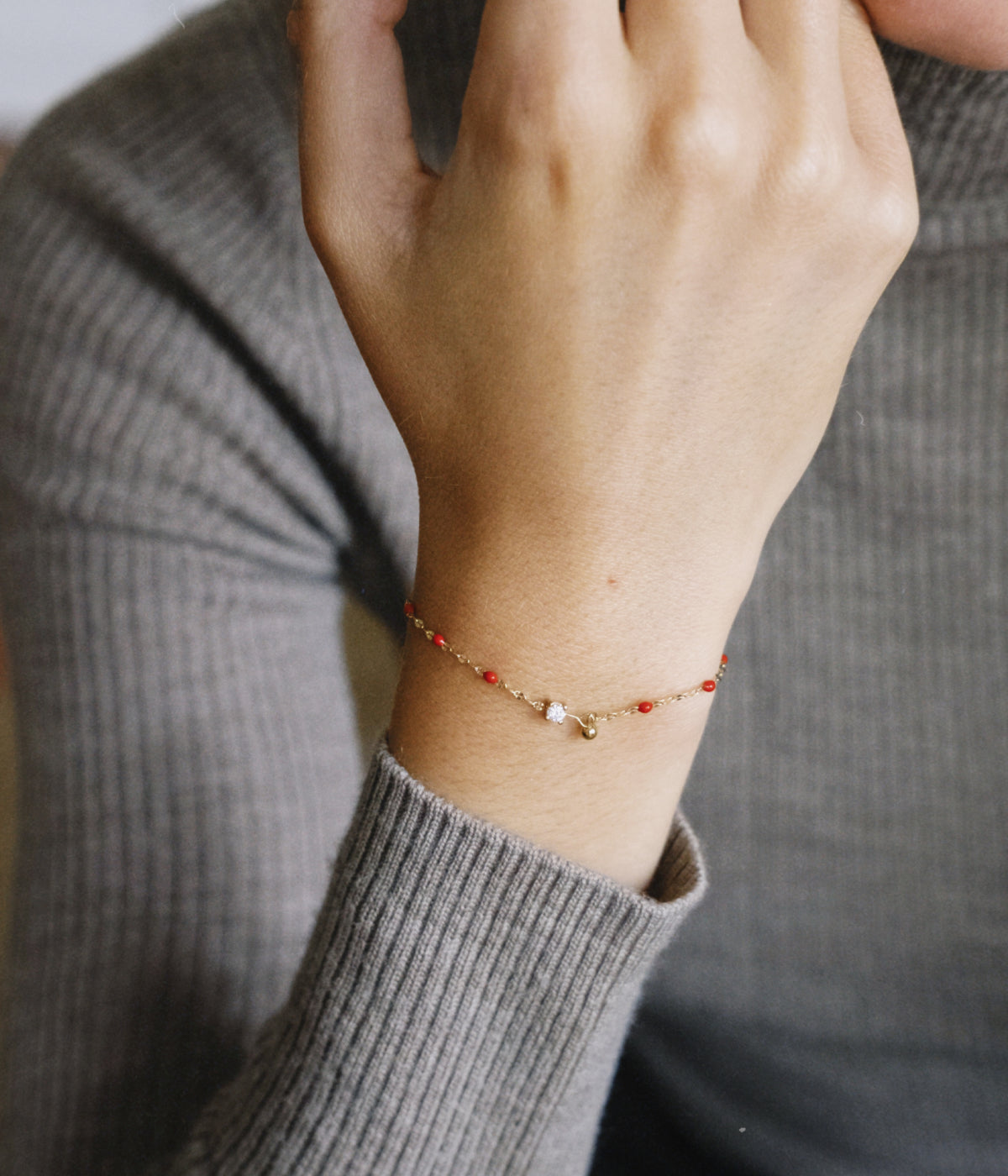 Bracelet Poppy (Acier doré)