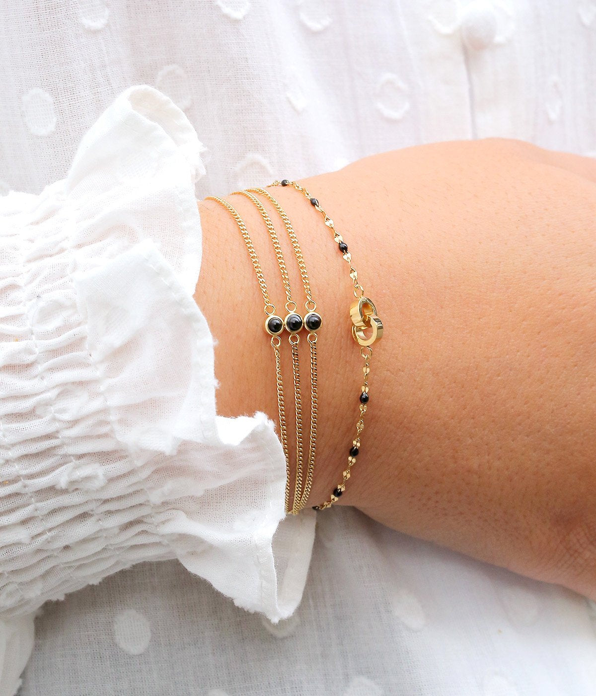 Bracelet Alexandra (Acier doré)