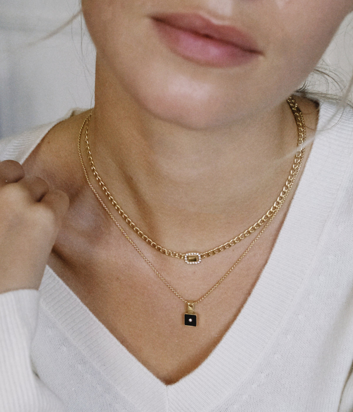 Collier Zoom (Acier doré)