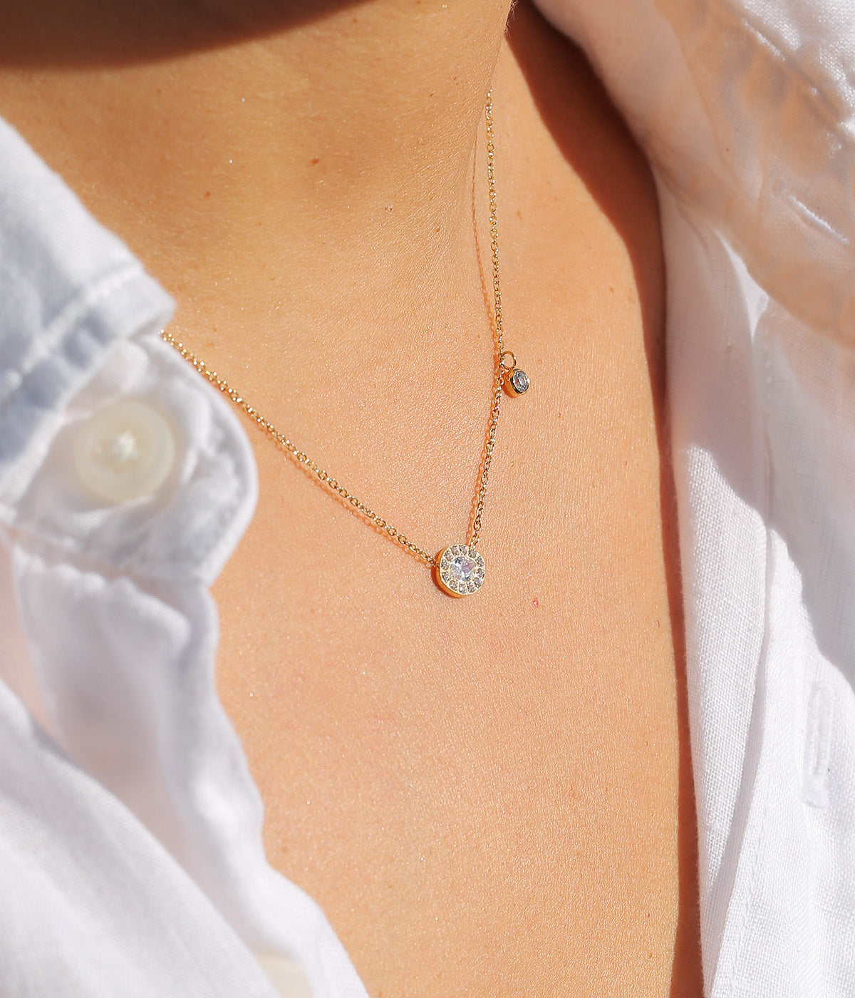 Collier Gaynor (Acier doré)