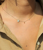 Collier Khamsa (Acier doré)