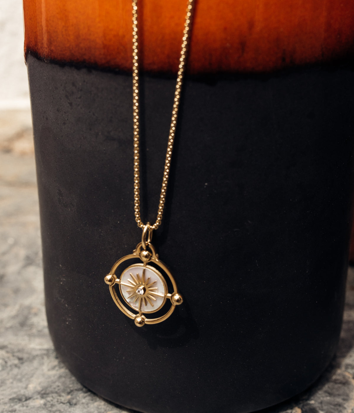 Collier Vincita (Acier doré)