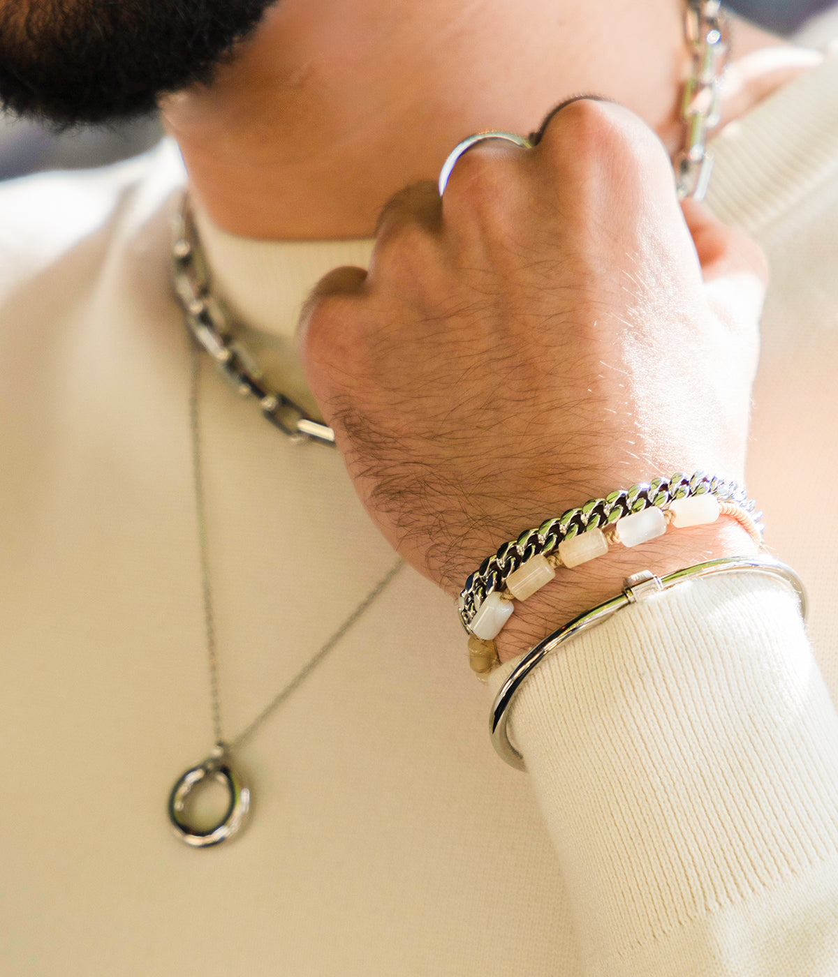 Bracelet Jonc Matthieu (Acier)