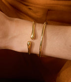Bracelet Jonc Lalie (Acier doré)