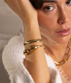 Bracelet Jonc Teru (Acier doré)
