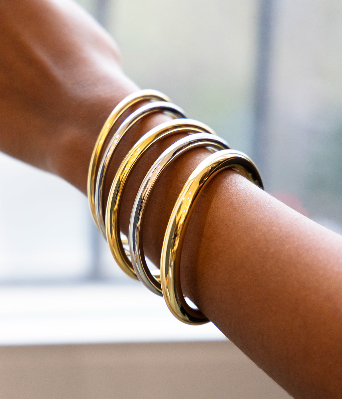 Bracelet Jonc Darcy (Acier doré)