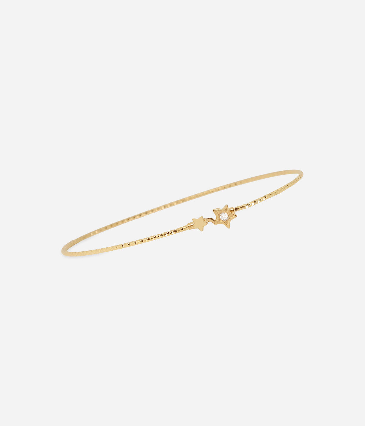 Bracelet Jonc Aéris (Acier doré)