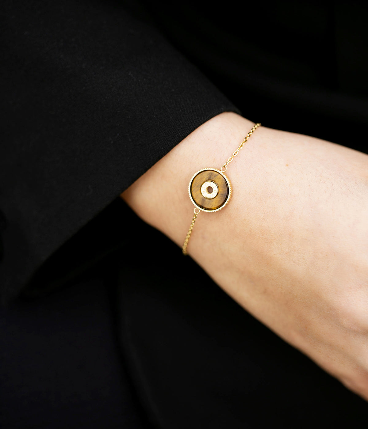 Bracelet Luck Love (Acier doré)