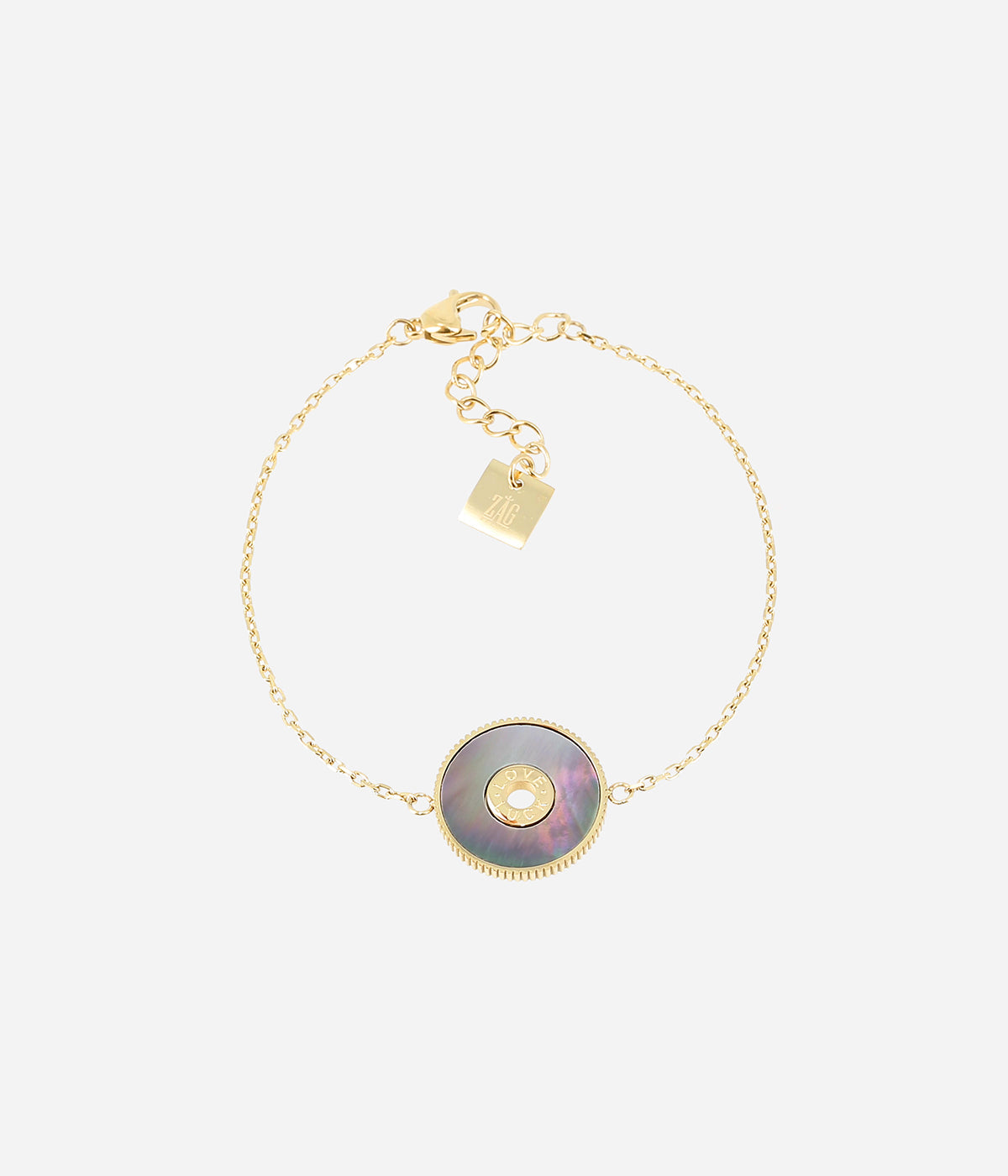 Bracelet Luck Love (Acier doré)