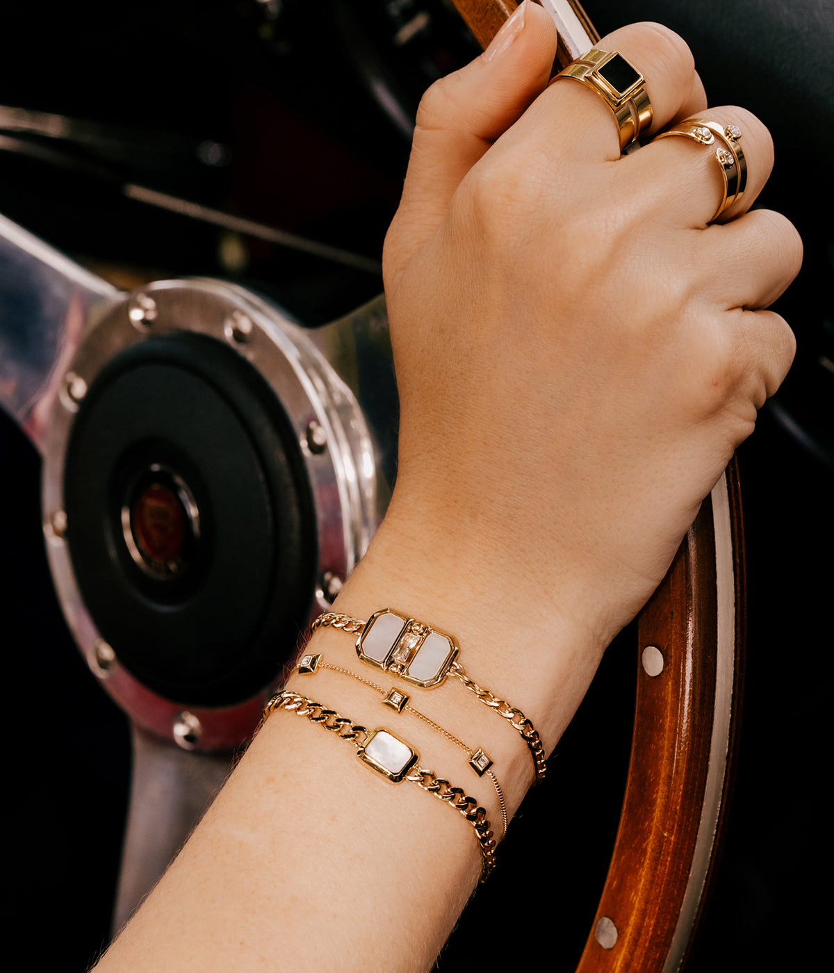 Bracelet Preston (Acier doré)