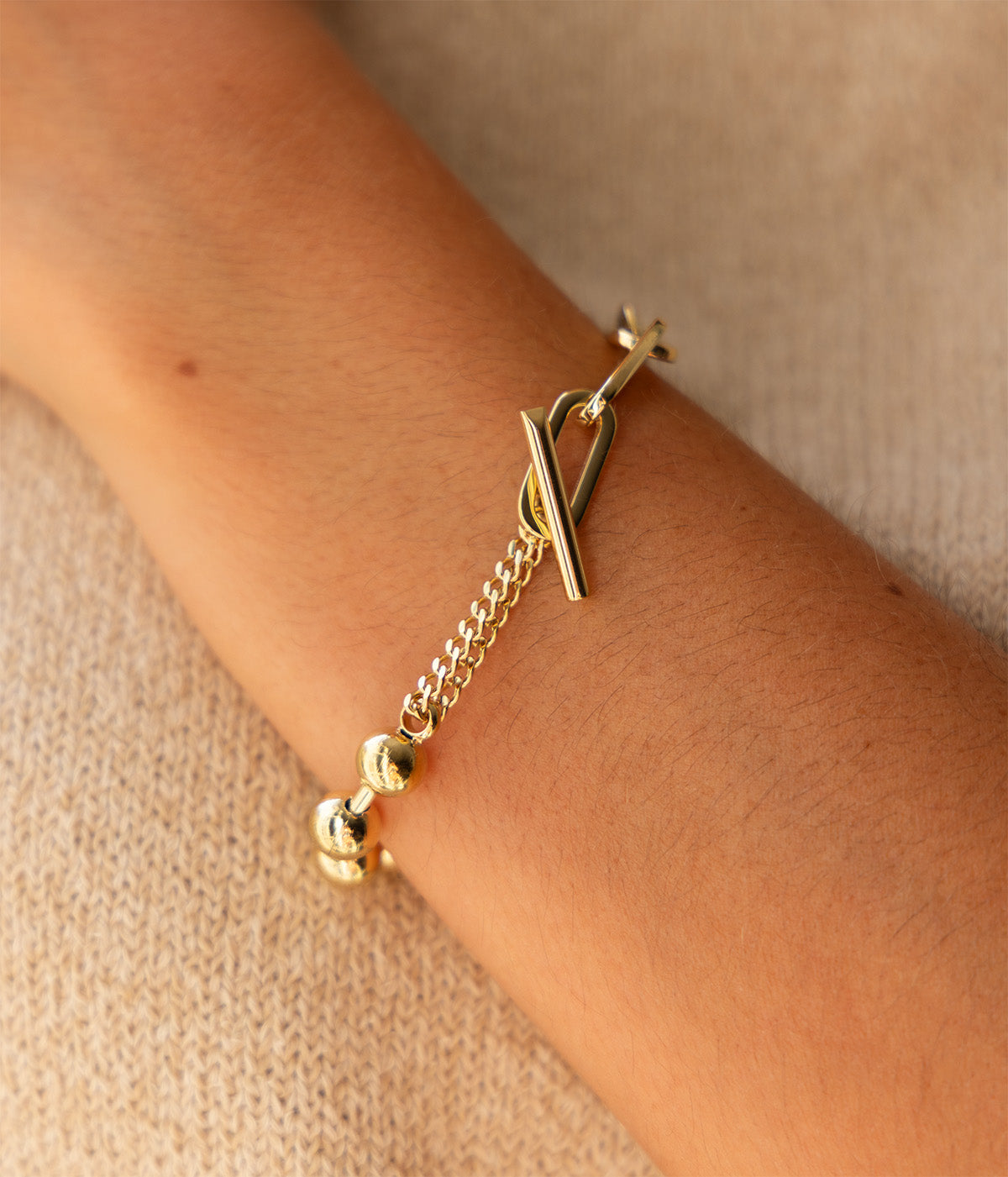 Bracelet Numa (Acier doré)