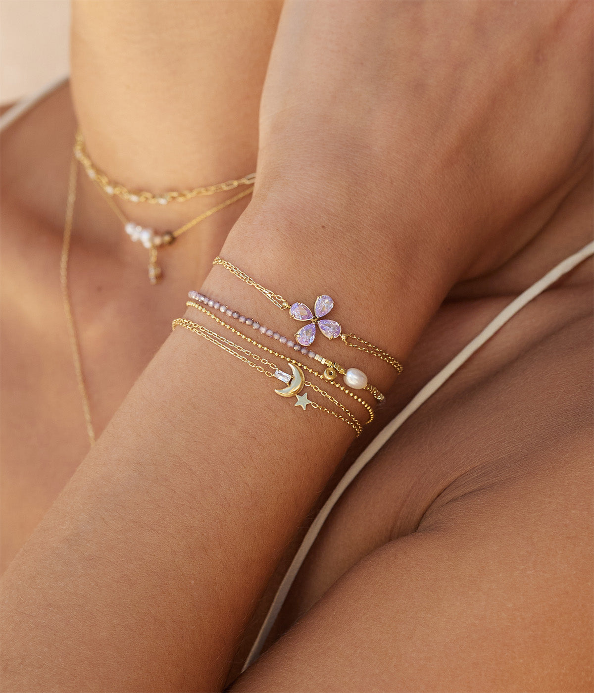 Bracelet Ecrin (Acier doré)
