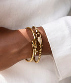 Bracelet Snake (Acier doré)