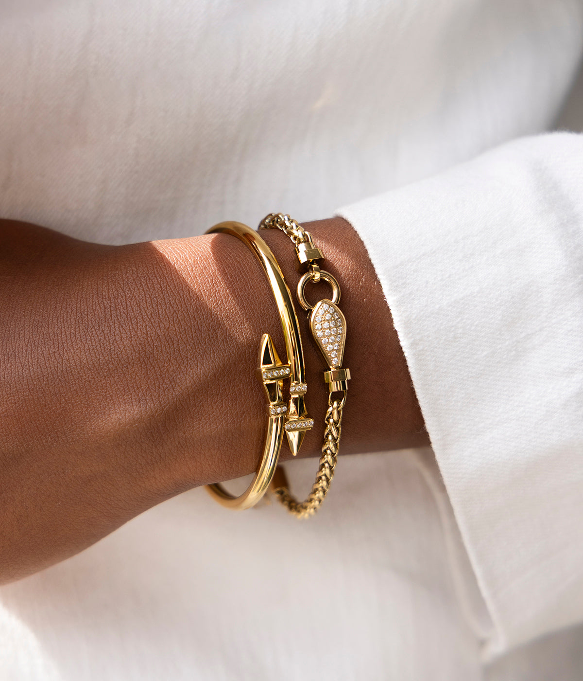 Bracelet Snake (Acier doré)