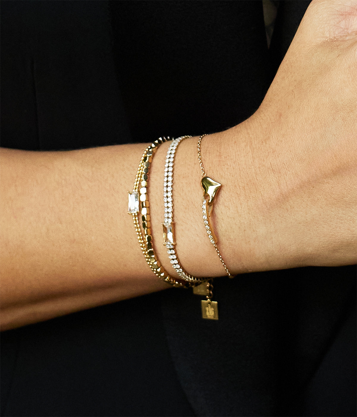 Bracelet Sélénia (Acier doré)