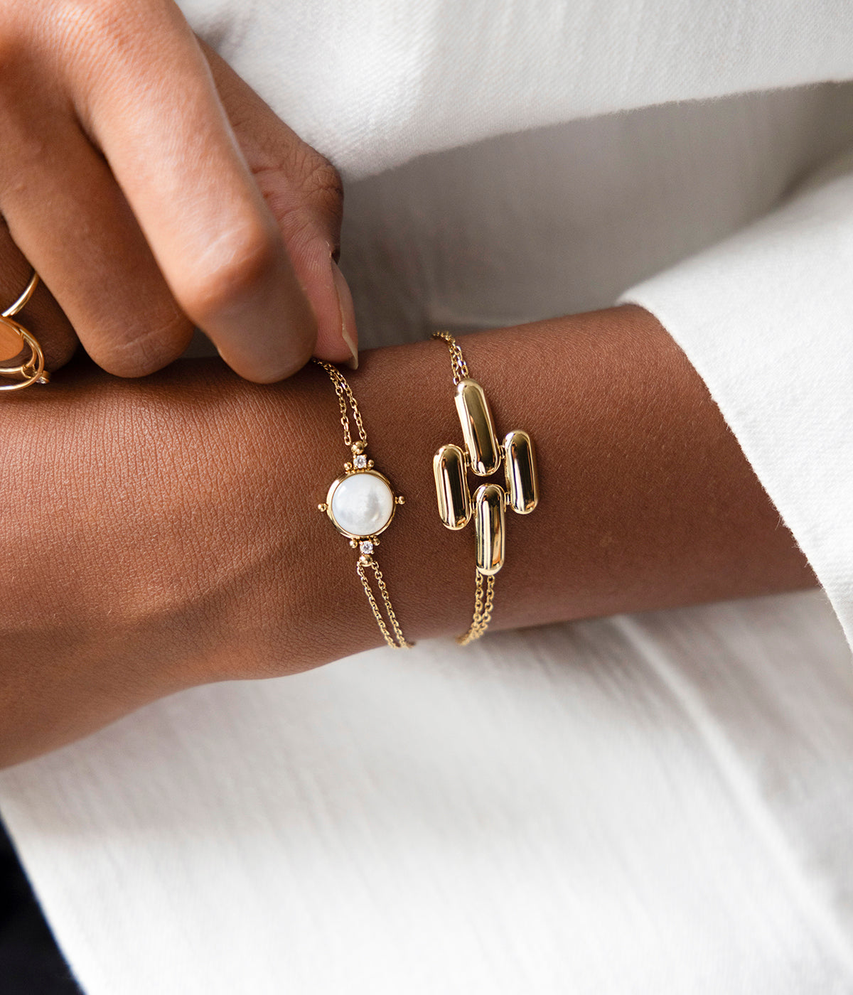 Bracelet Nima (Acier doré)