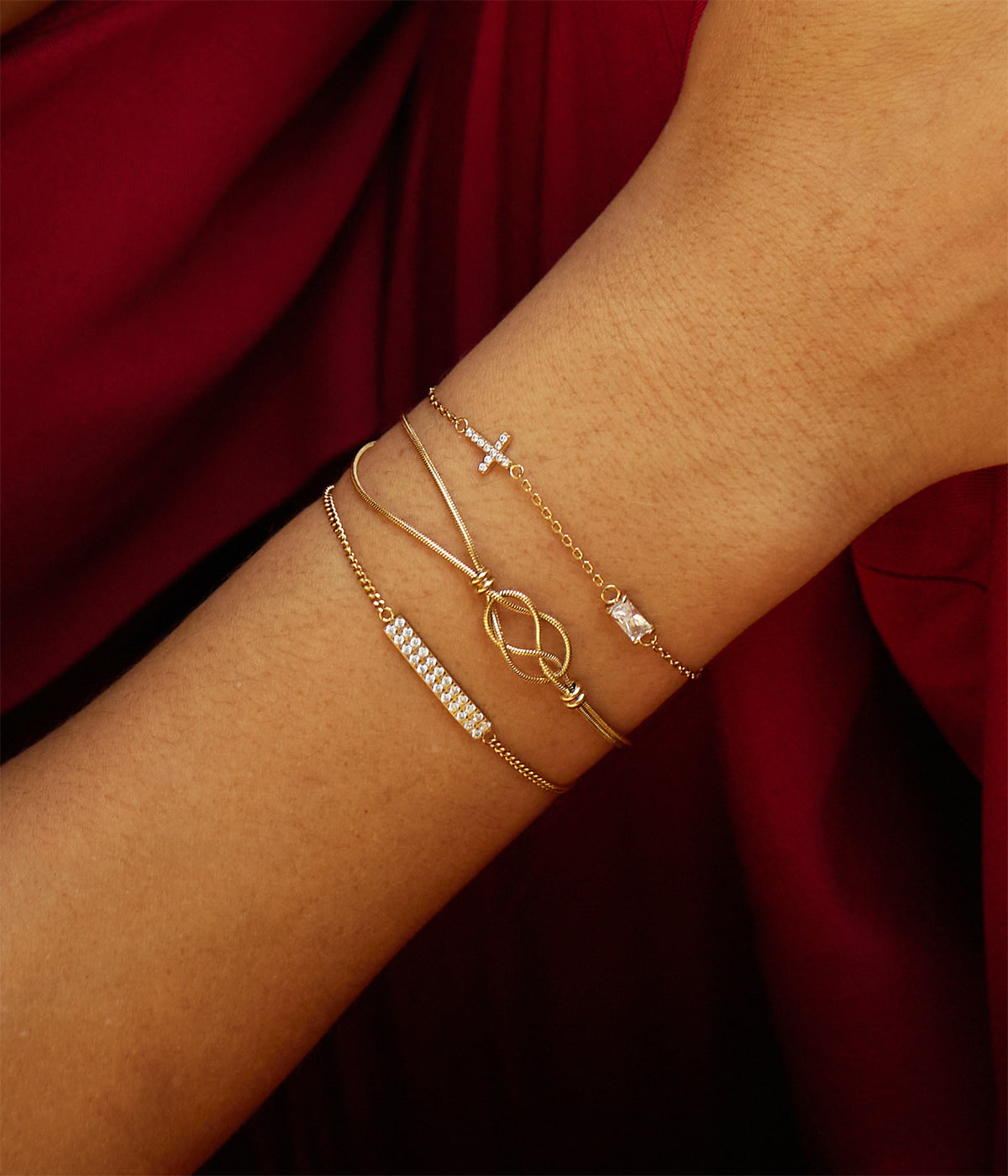 Bracelet Niamh (Acier doré)