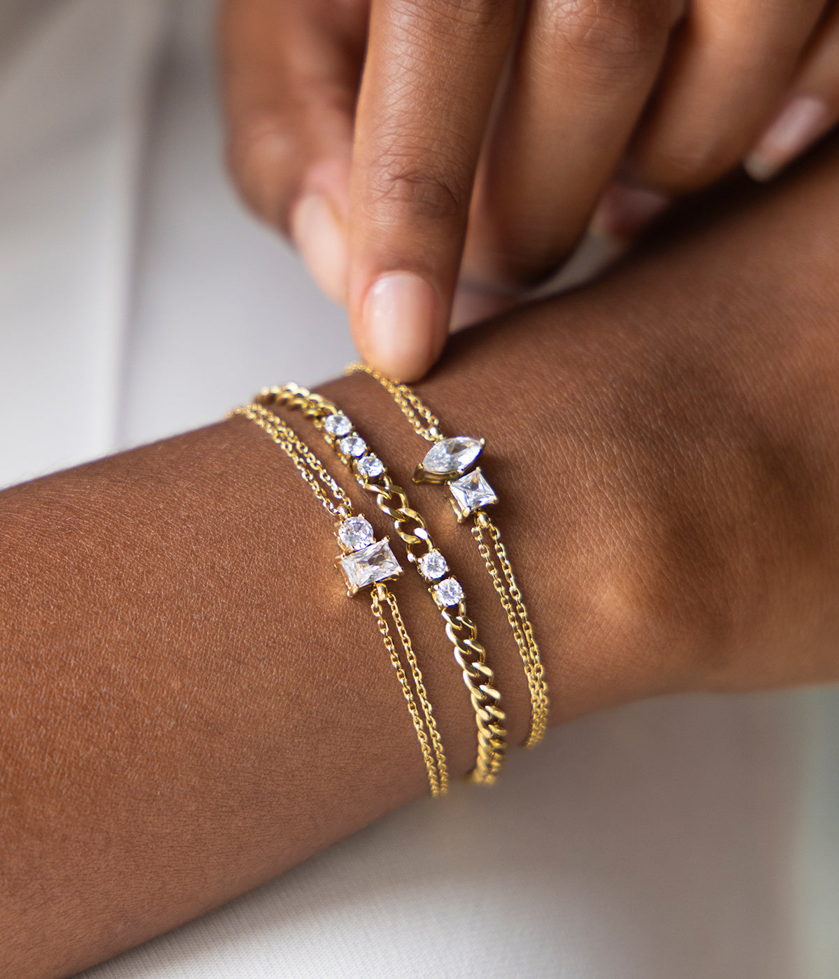 Bracelet Azilis (Acier doré)