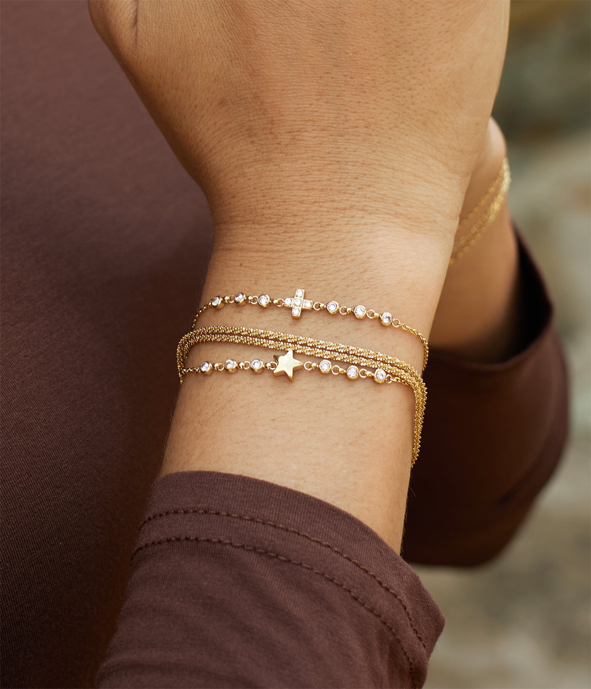 Bracelet Baburu (Acier doré)