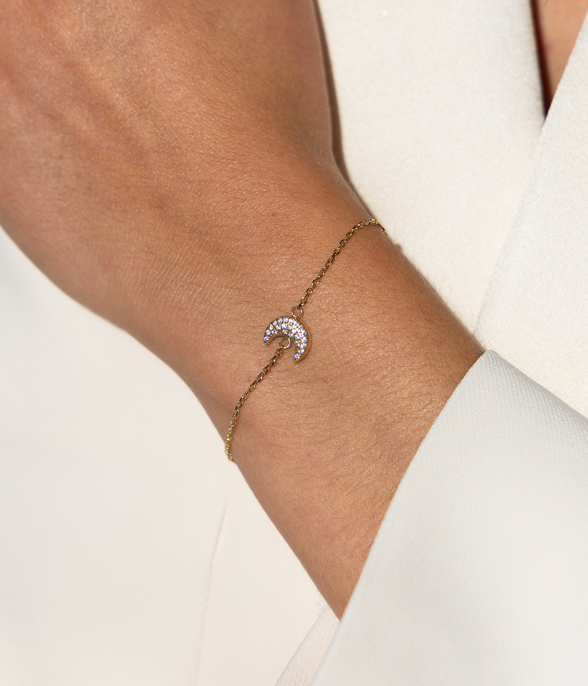 Bracelet Noélie (Acier doré)