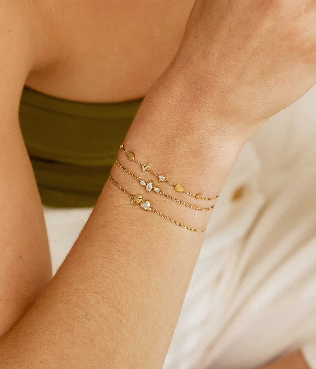 Bracelet Cervaro (Acier doré)