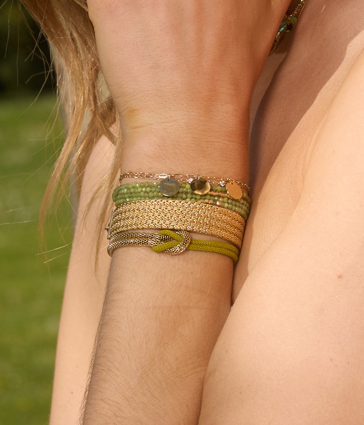 Bracelet Tergu (Acier doré)