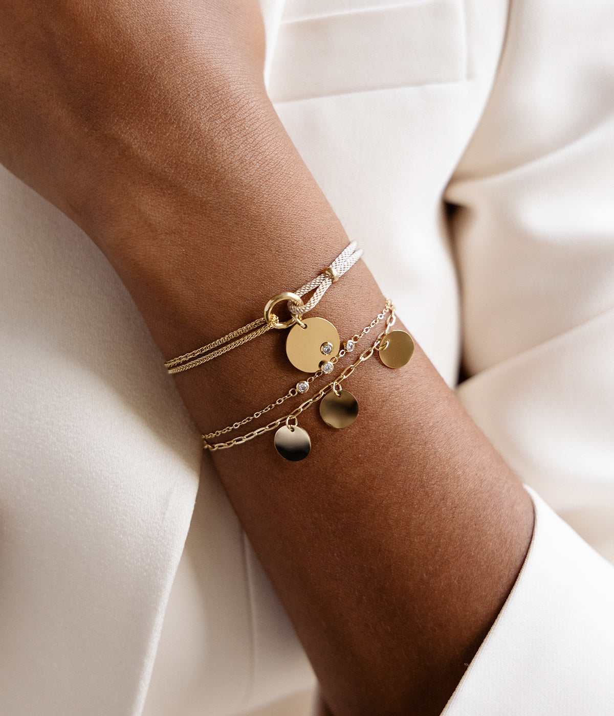 Bracelet Tergu (Acier doré)