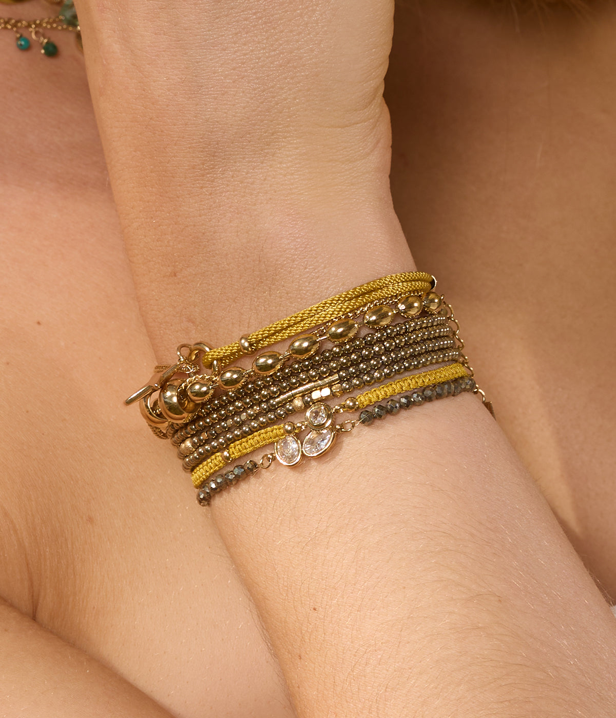 Bracelet Rumi (Acier doré)