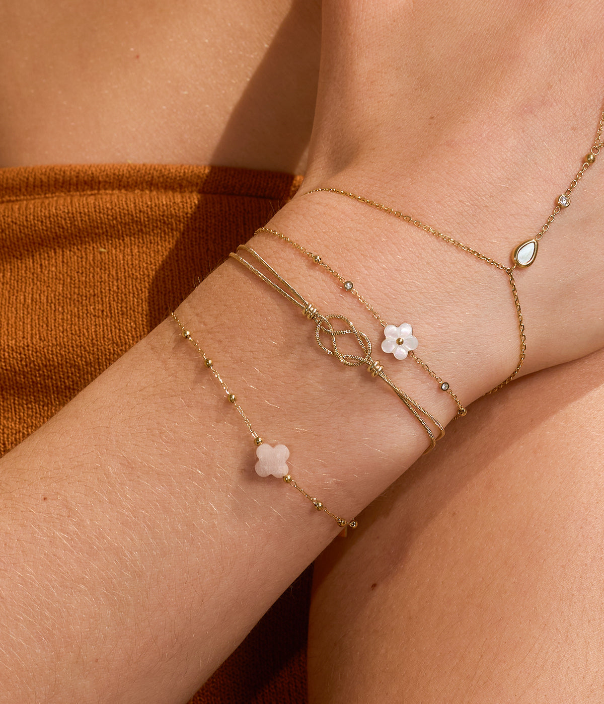 Bracelet Vahiné (Acier doré)