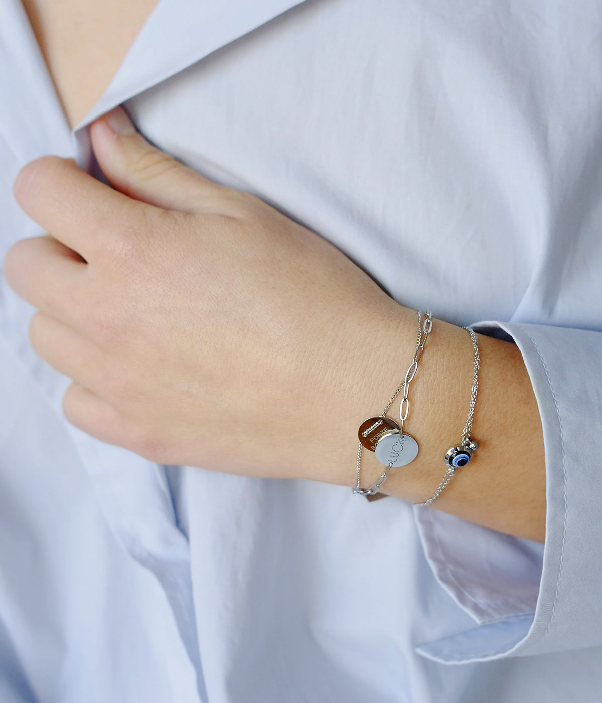 Bracelet Charm Luck (Acier)