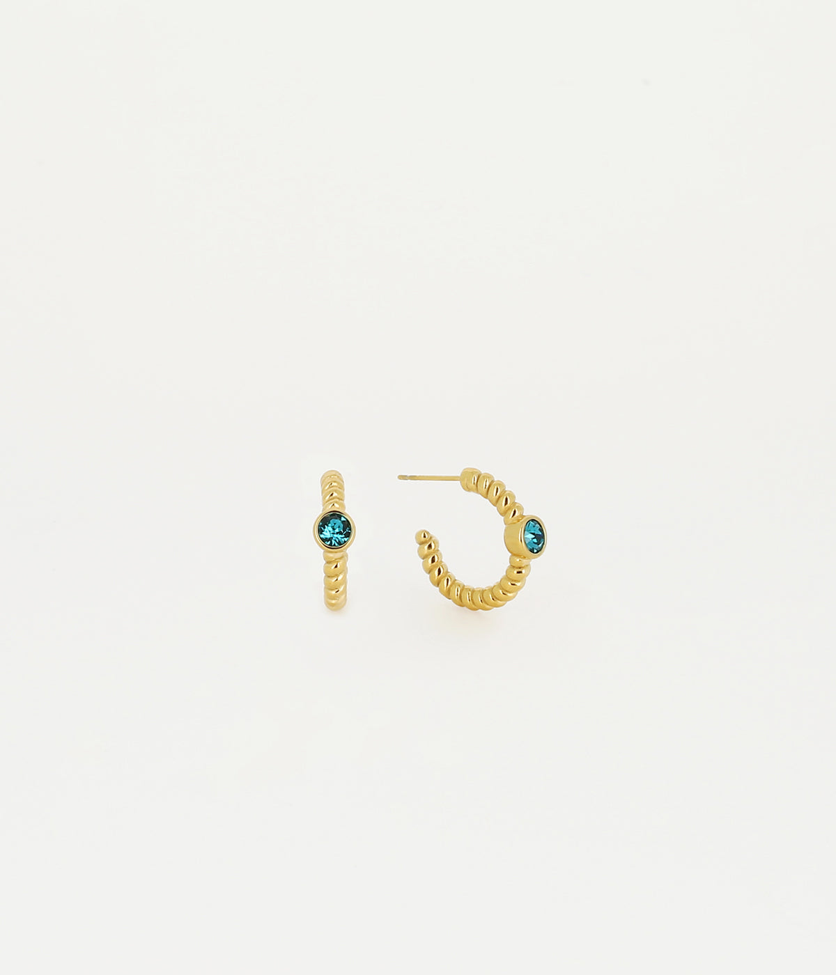 Boucles d'oreilles Zana (Acier doré)