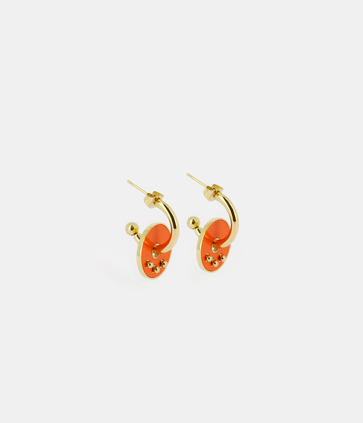 Boucles d'oreilles Heidi (Acier doré)