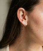 Boucles d'oreilles Satara (Acier doré)