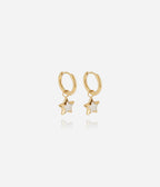 Boucles d'oreilles Polaris (Acier doré)
