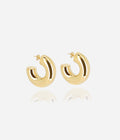 Boucles d'oreilles Amande (Acier doré)