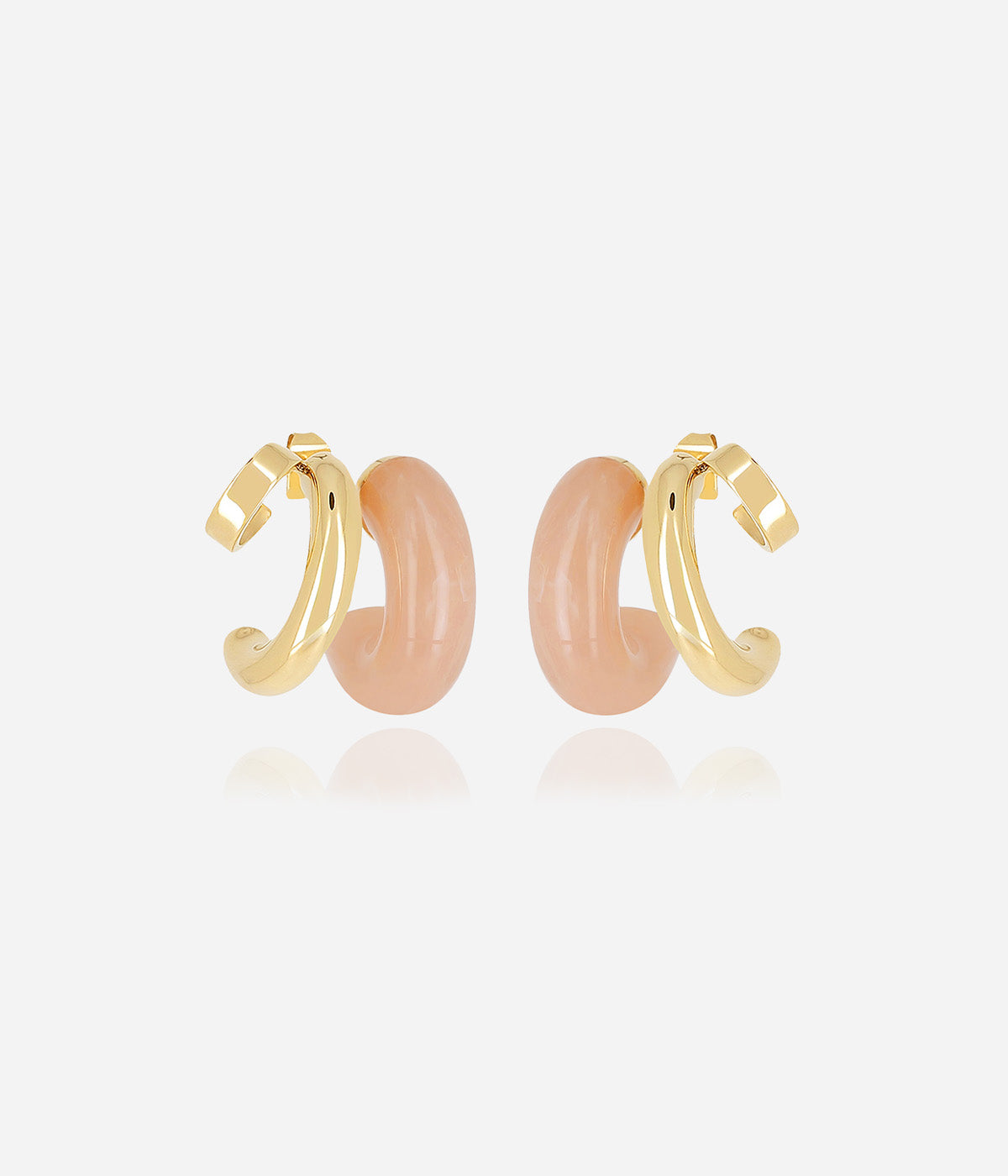 Boucles d'oreilles Luciana (Acier doré)