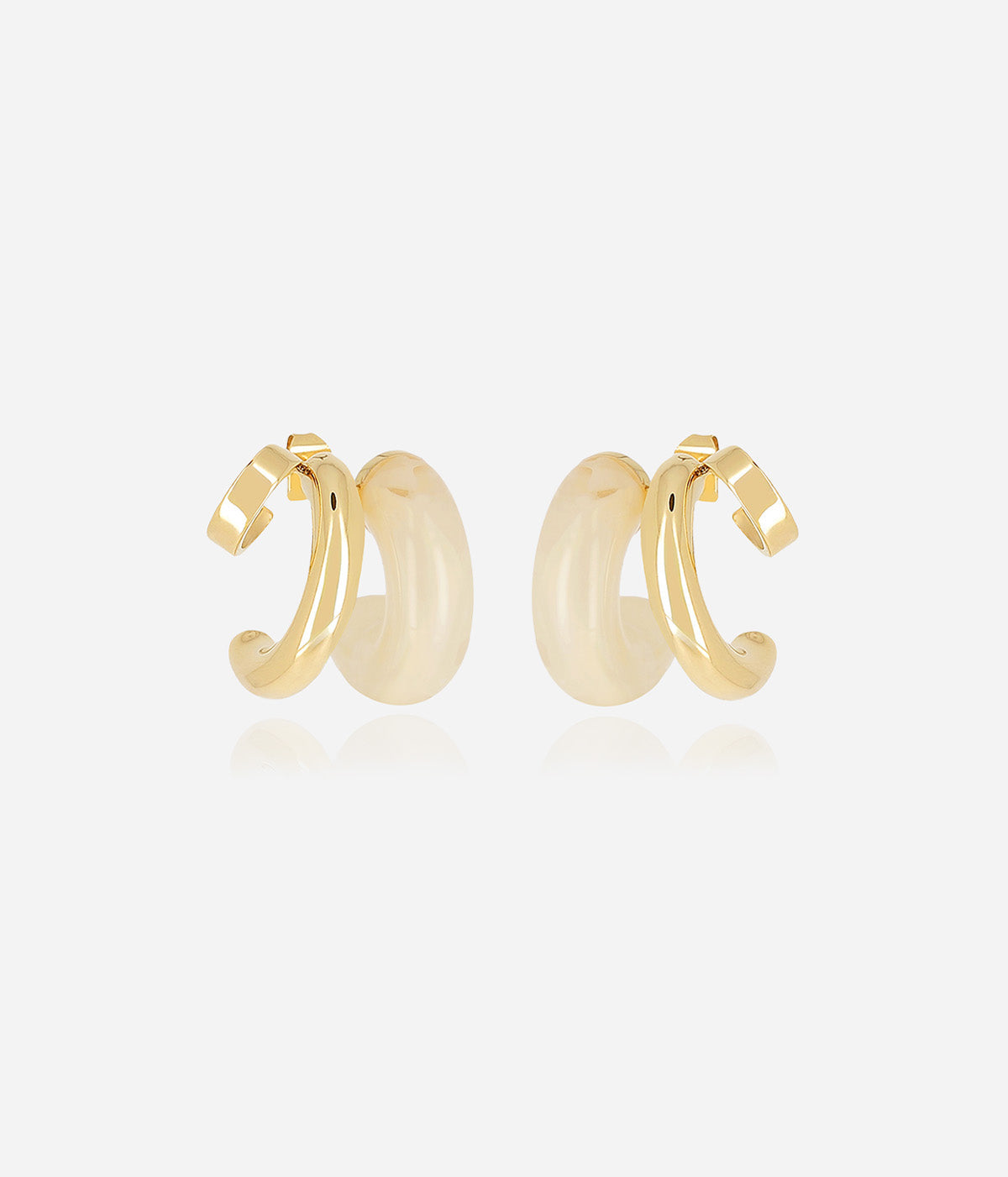 Boucles d'oreilles Luciana (Acier doré)