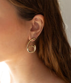 Boucles d'oreilles Elpi (Acier doré)