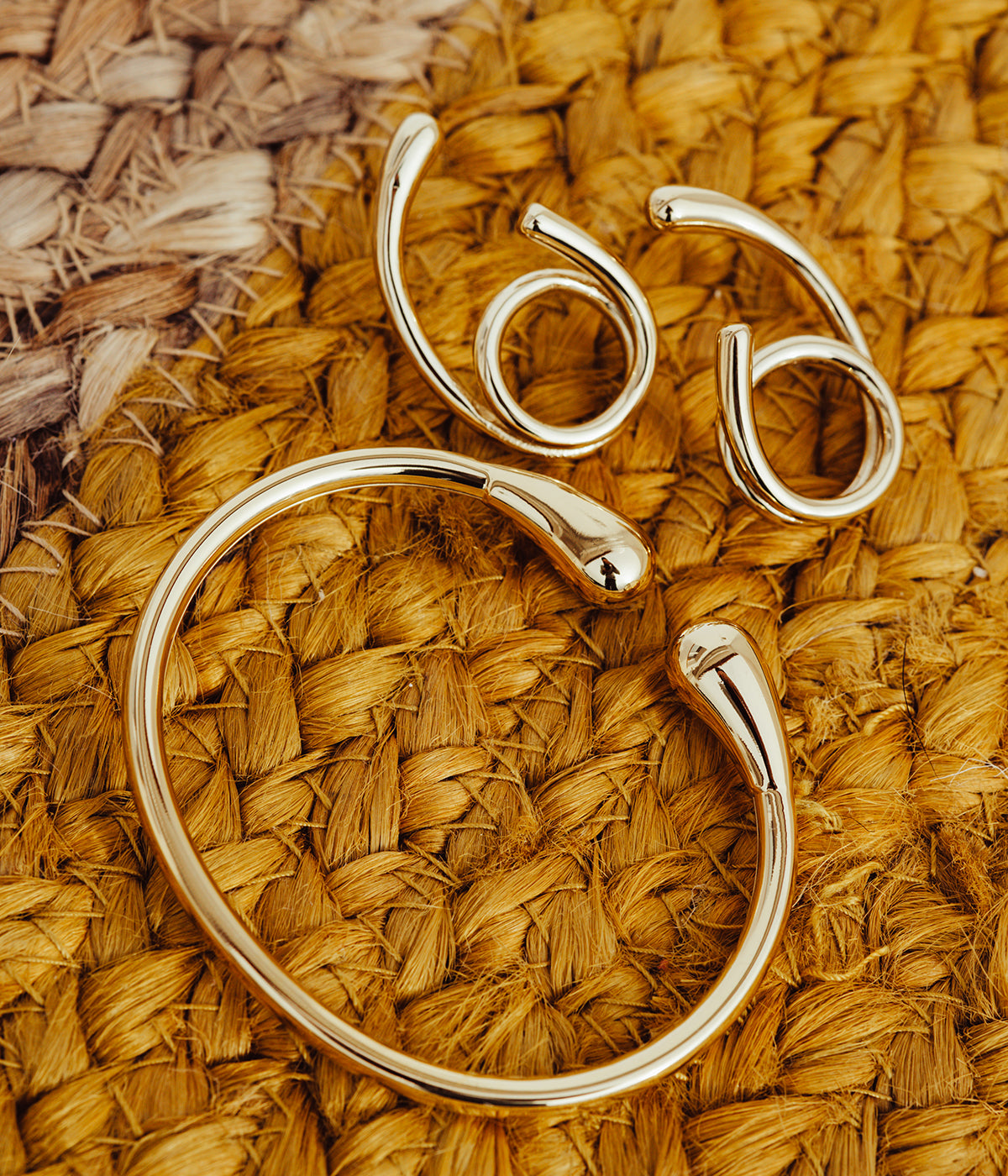 Boucles d'oreilles Elpi (Acier doré)