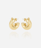 Boucles d'oreilles Chika (Acier doré)