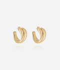 Boucles d'oreilles Benetta (Acier doré)