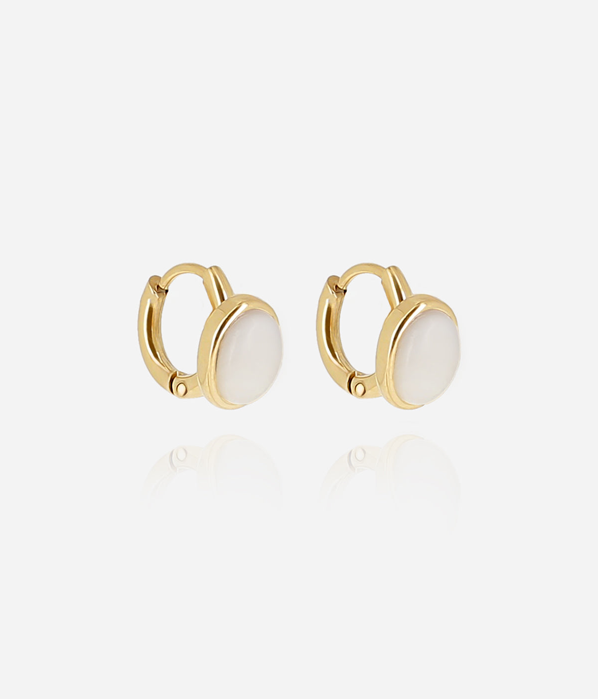 Boucles d'oreilles Cabaji (Acier doré)