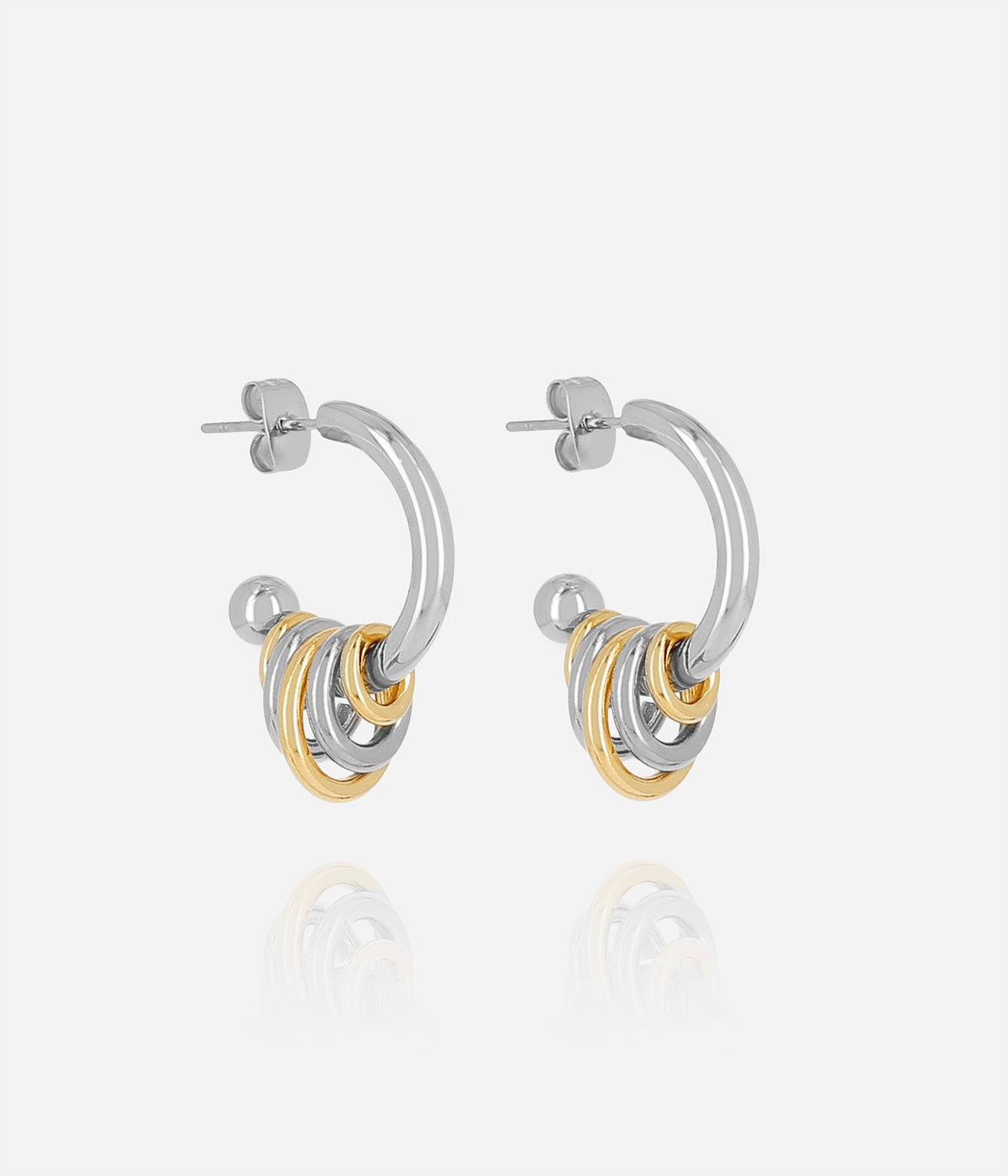 Boucles d'oreilles Hyacinth (Acier mix)